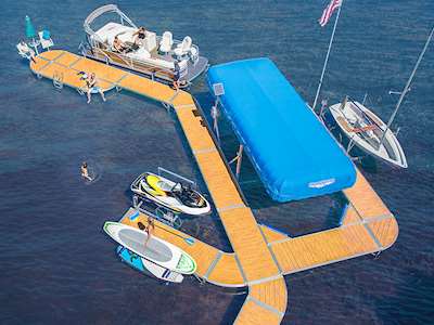 Curved Dock: Infinity Curve Dock System | ShoreMaster